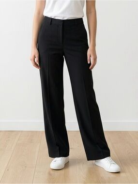 Max studio Black Wide-Leg Women’s Trousers